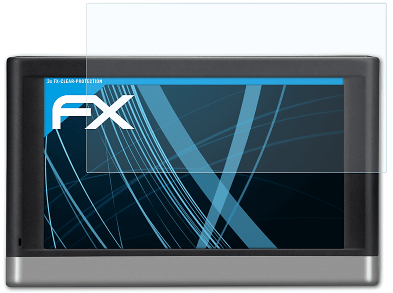 ATFOLIX 3x FX-Clear Displayschutz(für Garmin nüvi 2568 LMT-D)