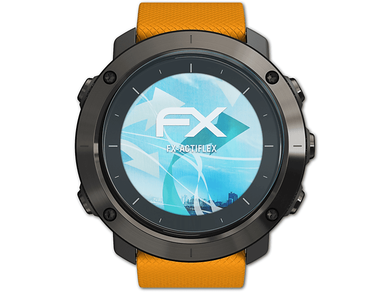 ATFOLIX 3x FX-ActiFleX Displayschutz(für Suunto Traverse) | Smartwatch Schutzfolien & Gläser