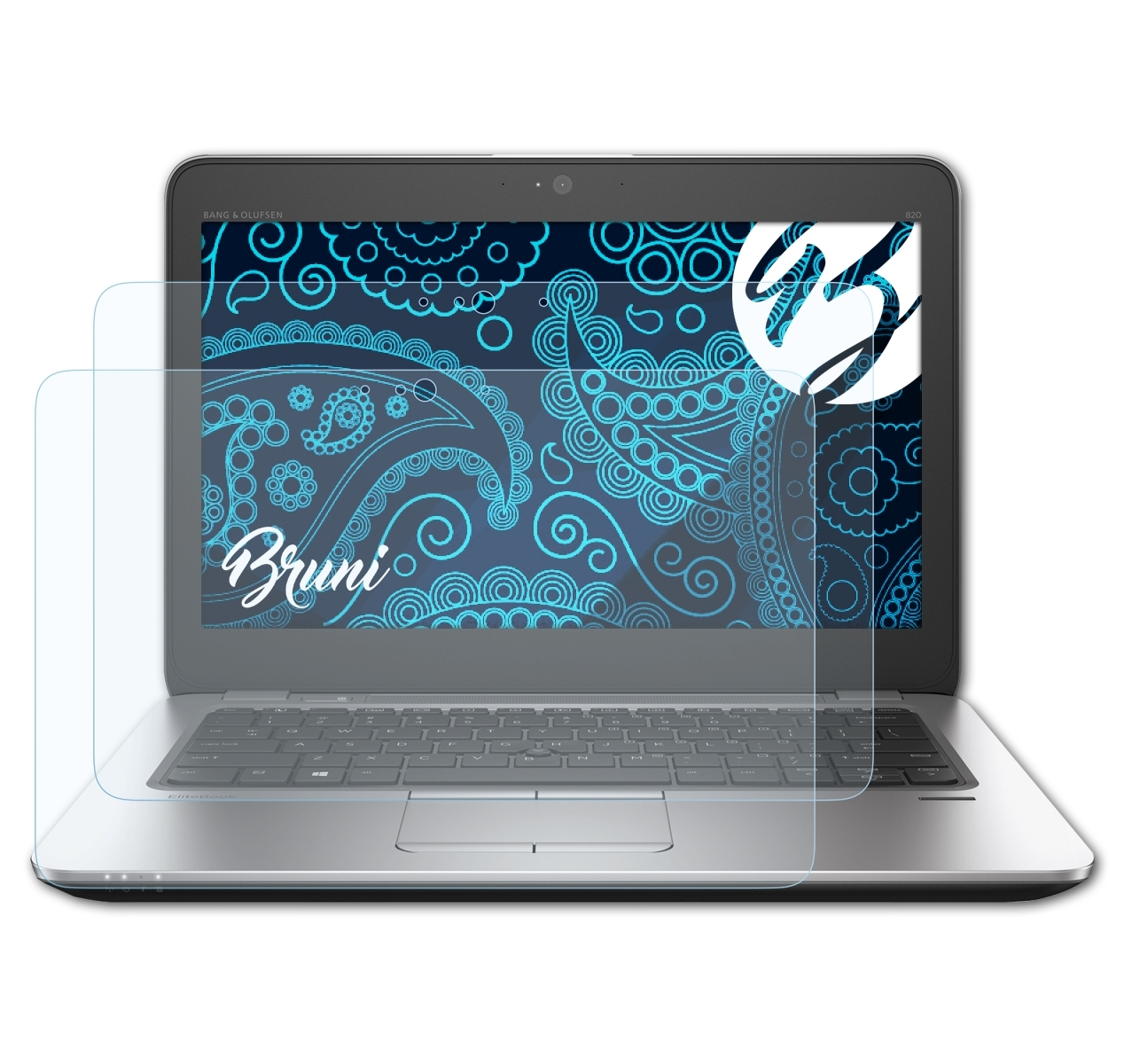 BRUNI 2x Basics-Clear Schutzfolie(für HP 820 G3) EliteBook