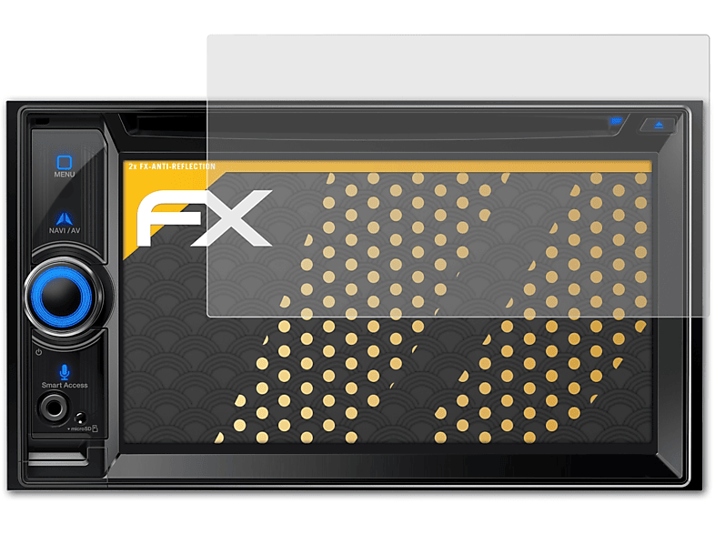 ATFOLIX 2x FX-Antireflex Displayschutz(für Clarion / NX504E NX505E)