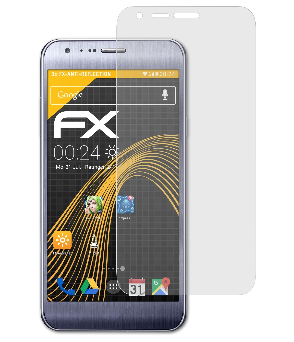 3x X LG Displayschutz(für FX-Antireflex ATFOLIX cam)