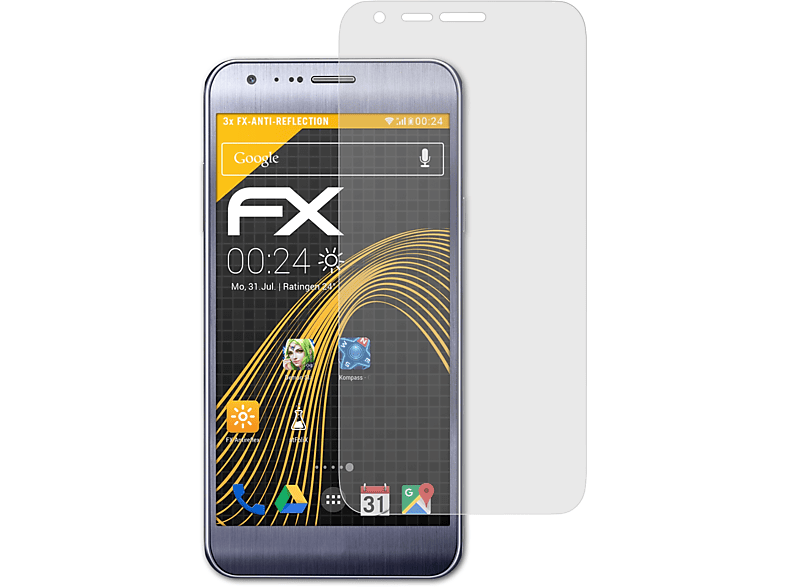 ATFOLIX 3x FX-Antireflex LG X cam) Displayschutz(für
