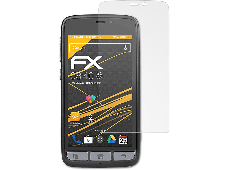 ATFOLIX 3x FX-Antireflex Displayschutz(für Doro 8031)