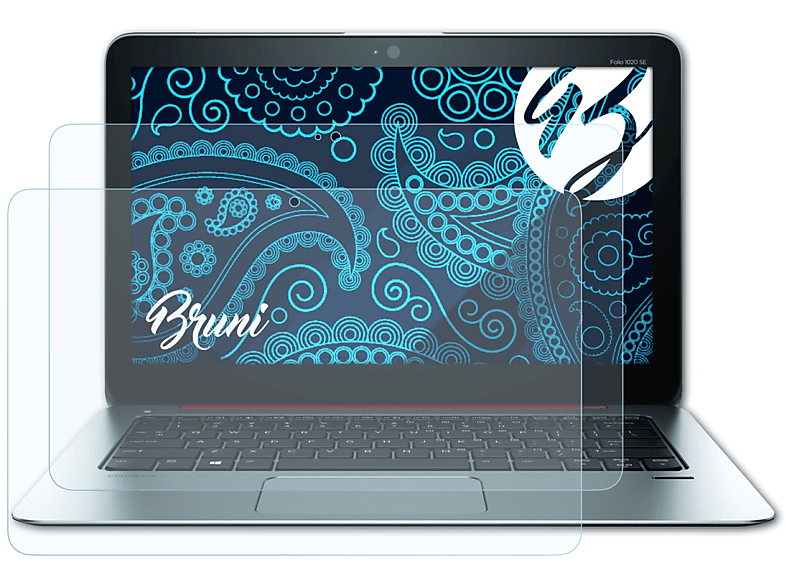 BRUNI 2x Basics-Clear Schutzfolie(für 1020 G1) Folio EliteBook HP