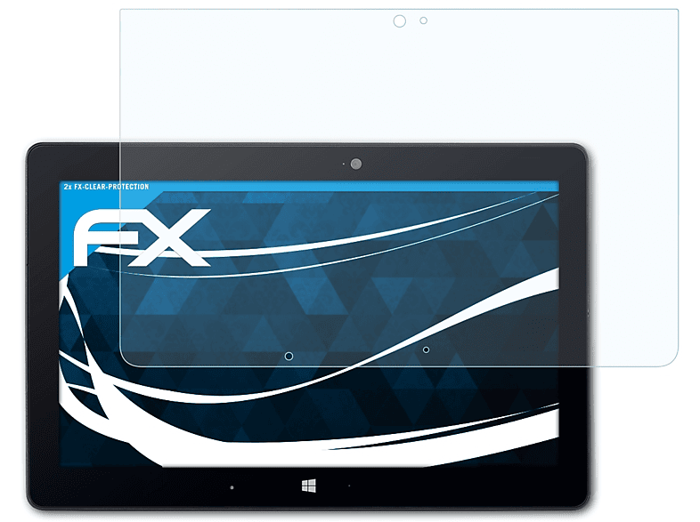ATFOLIX 2x FX-Clear Displayschutz(für Fujitsu Stylistic Q775)