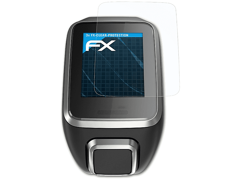 ATFOLIX 3x FX-Clear Displayschutz(für TomTom Golfer 2)