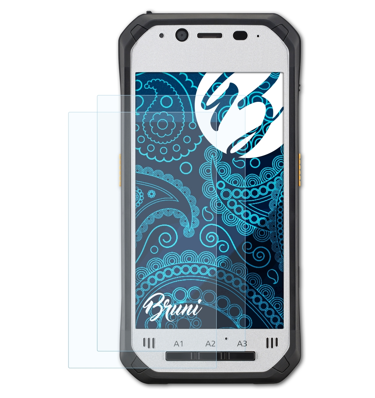 BRUNI 2x Basics-Clear Schutzfolie(für Panasonic FZ-N1 Toughpad / FZ-F1)