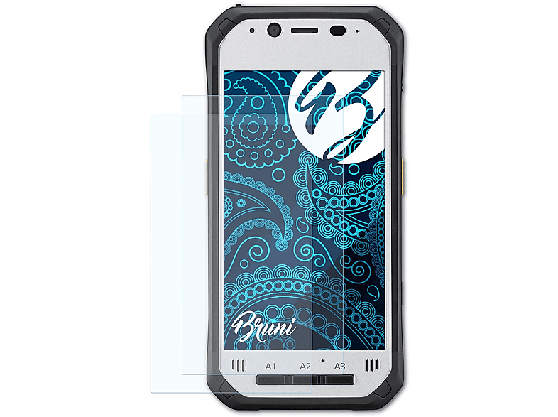 BRUNI 2x Basics-Clear Schutzfolie(für FZ-N1 FZ-F1) Panasonic Toughpad 