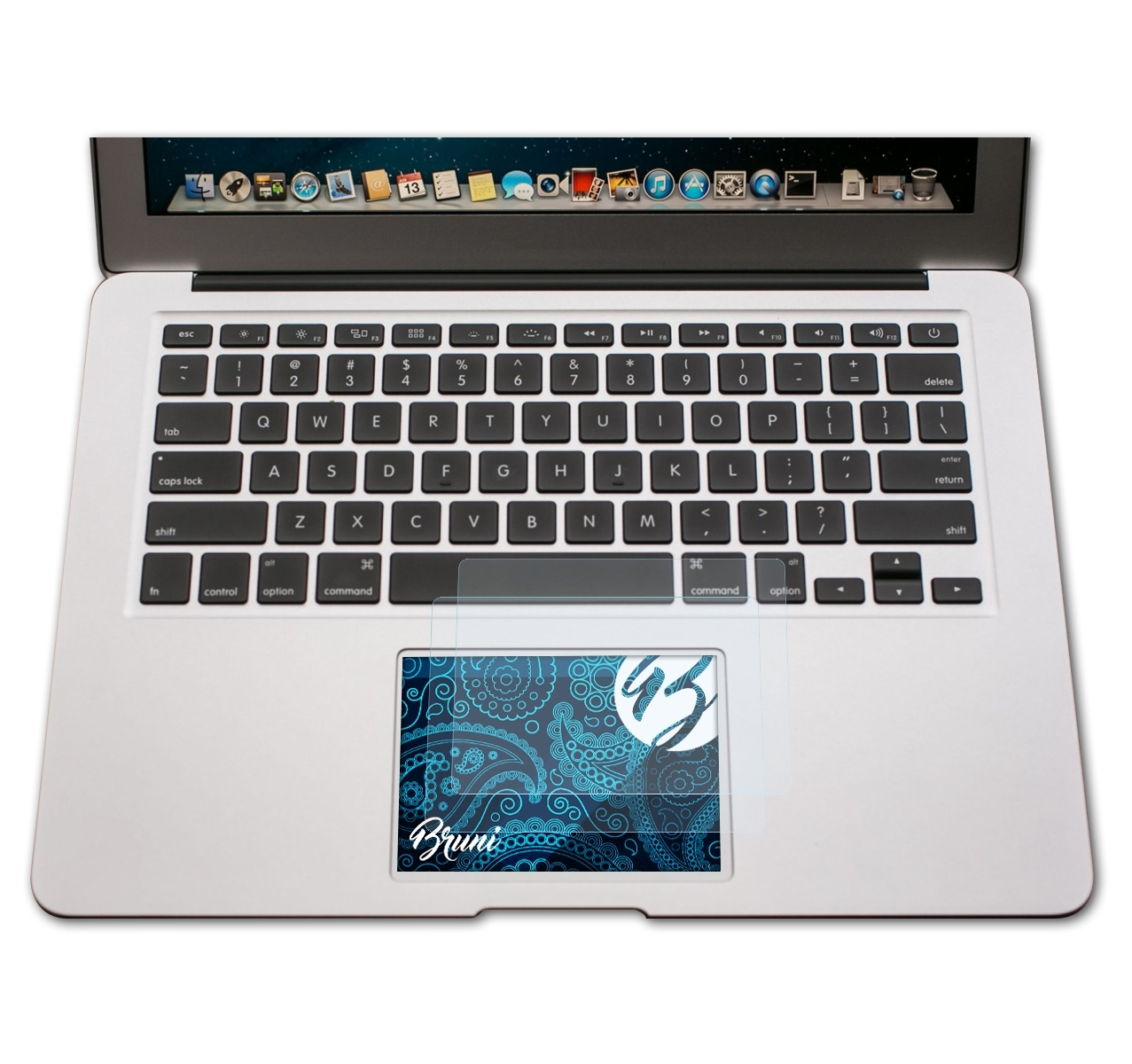 BRUNI 2x Basics-Clear Schutzfolie(für Trackpad) MacBook Air Apple