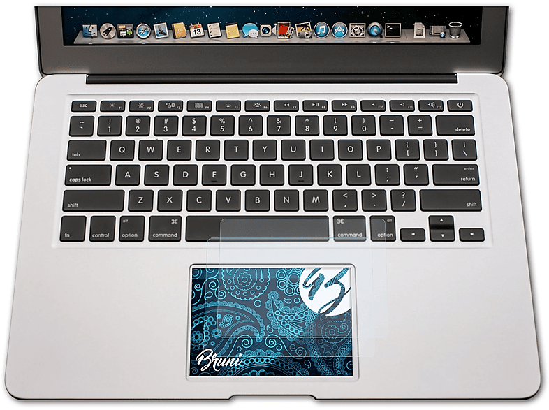 BRUNI 2x Basics-Clear Schutzfolie(für MacBook Air Trackpad) Apple