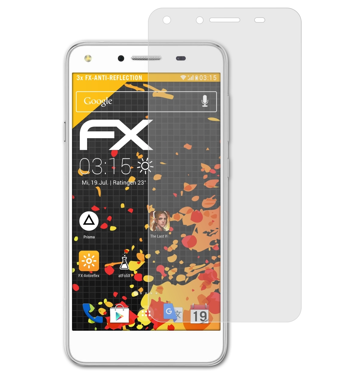 Y5 Displayschutz(für II) ATFOLIX FX-Antireflex Huawei 3x