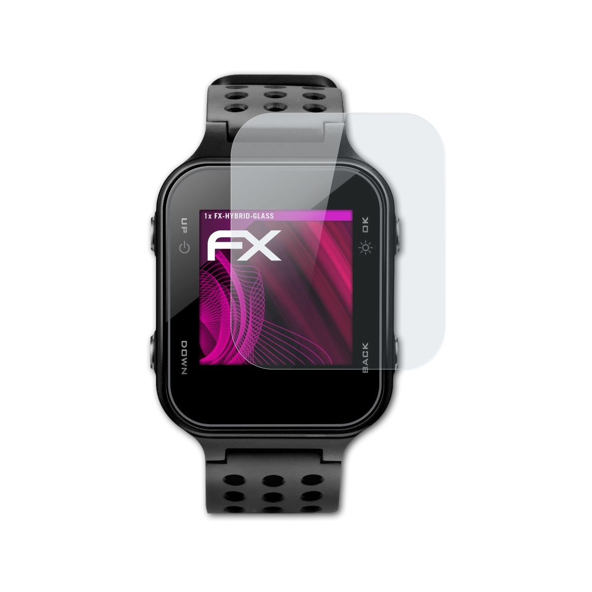 ATFOLIX FX-Hybrid-Glass Schutzglas(für Garmin S20) Approach