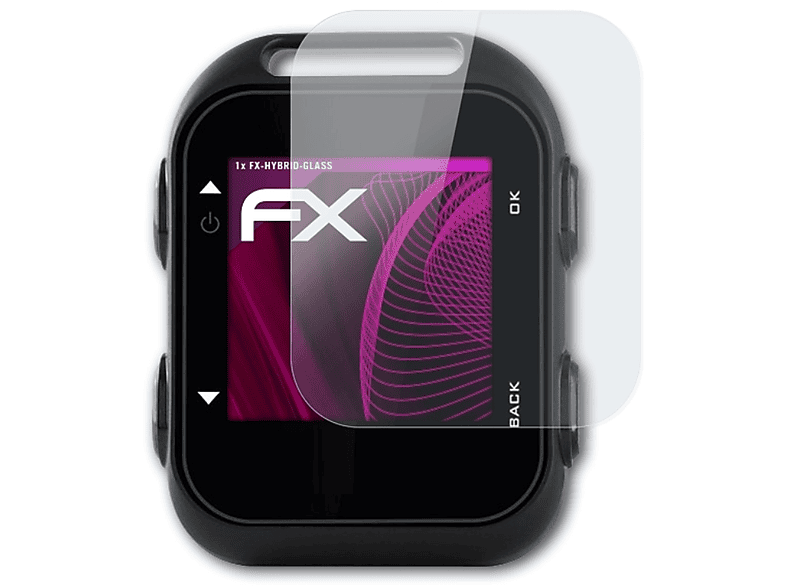 ATFOLIX FX-Hybrid-Glass Schutzglas(für Garmin Approach G10)