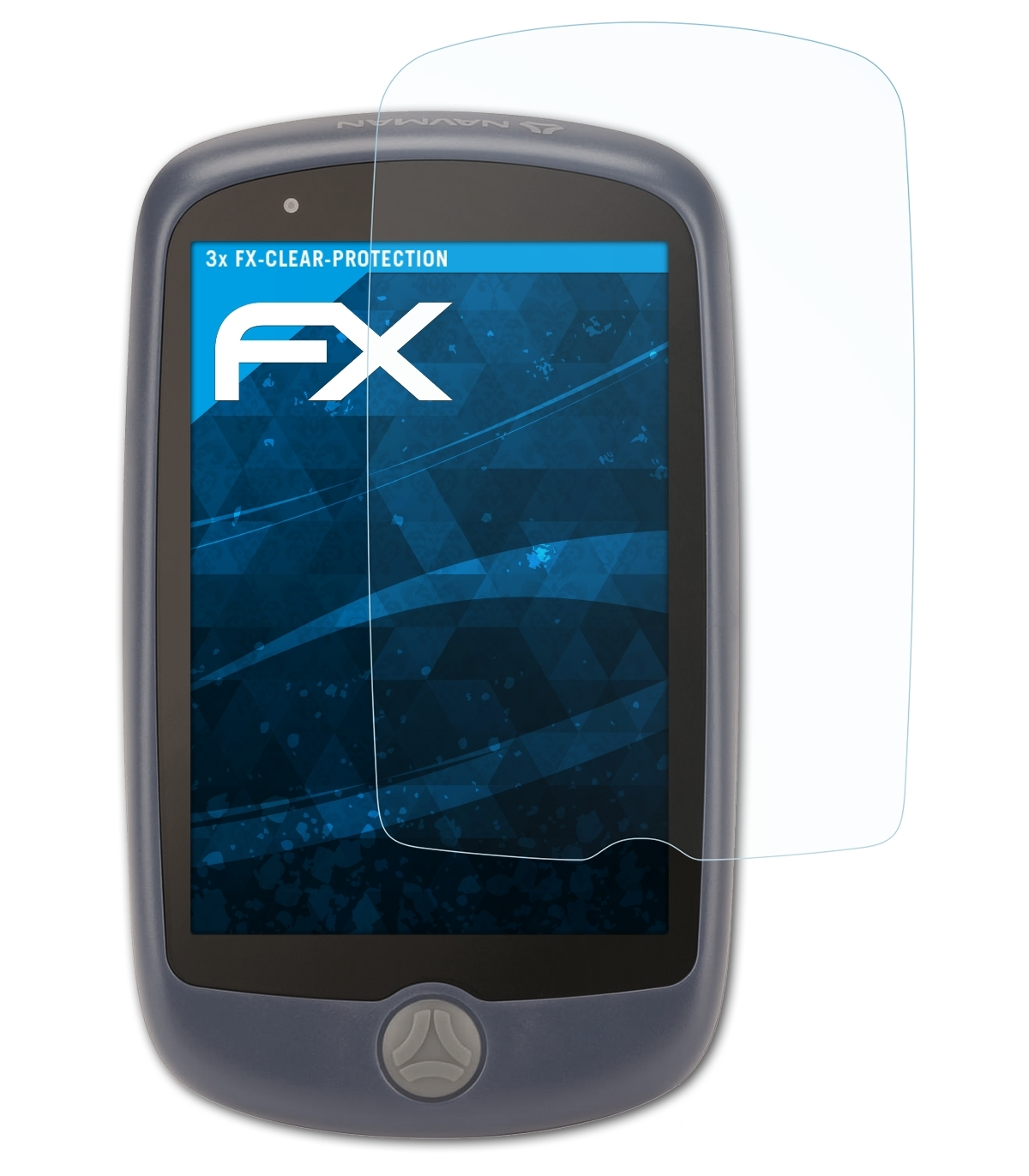 ATFOLIX 3x FX-Clear 1000) Navman Displayschutz(für Bike
