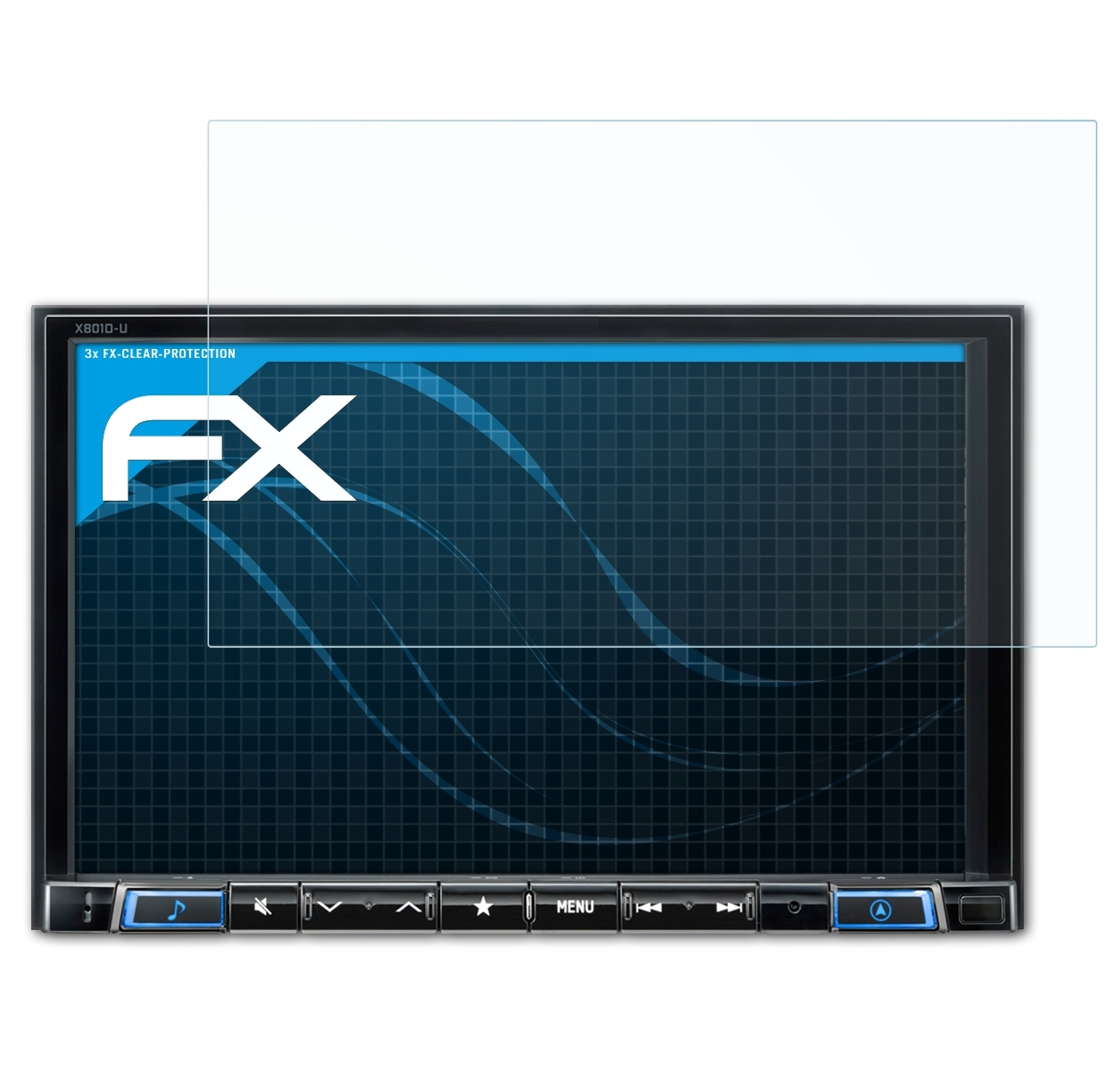 FX-Clear 3x ATFOLIX Alpine INE-W997D) Displayschutz(für