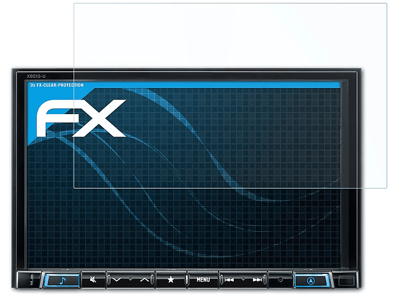 ATFOLIX 3x FX-Clear Displayschutz(für INE-W997D) Alpine