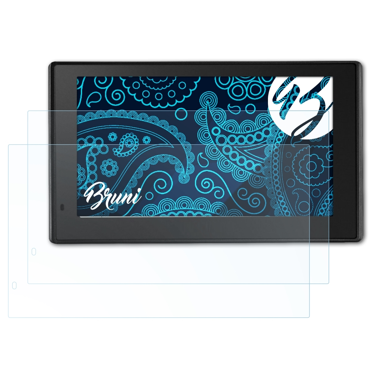 BRUNI 2x Basics-Clear 50LMT-D) Schutzfolie(für DriveAssist Garmin