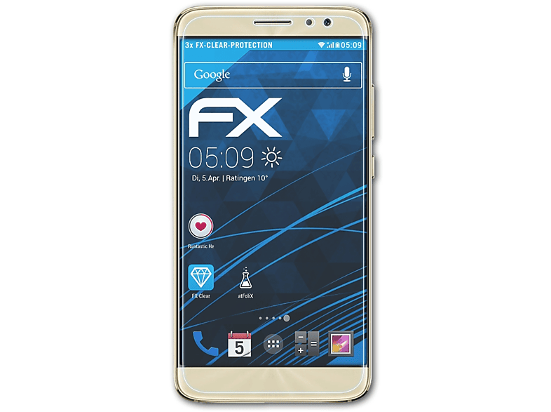 ATFOLIX 3x FX-Clear 5) Maimang Huawei Displayschutz(für