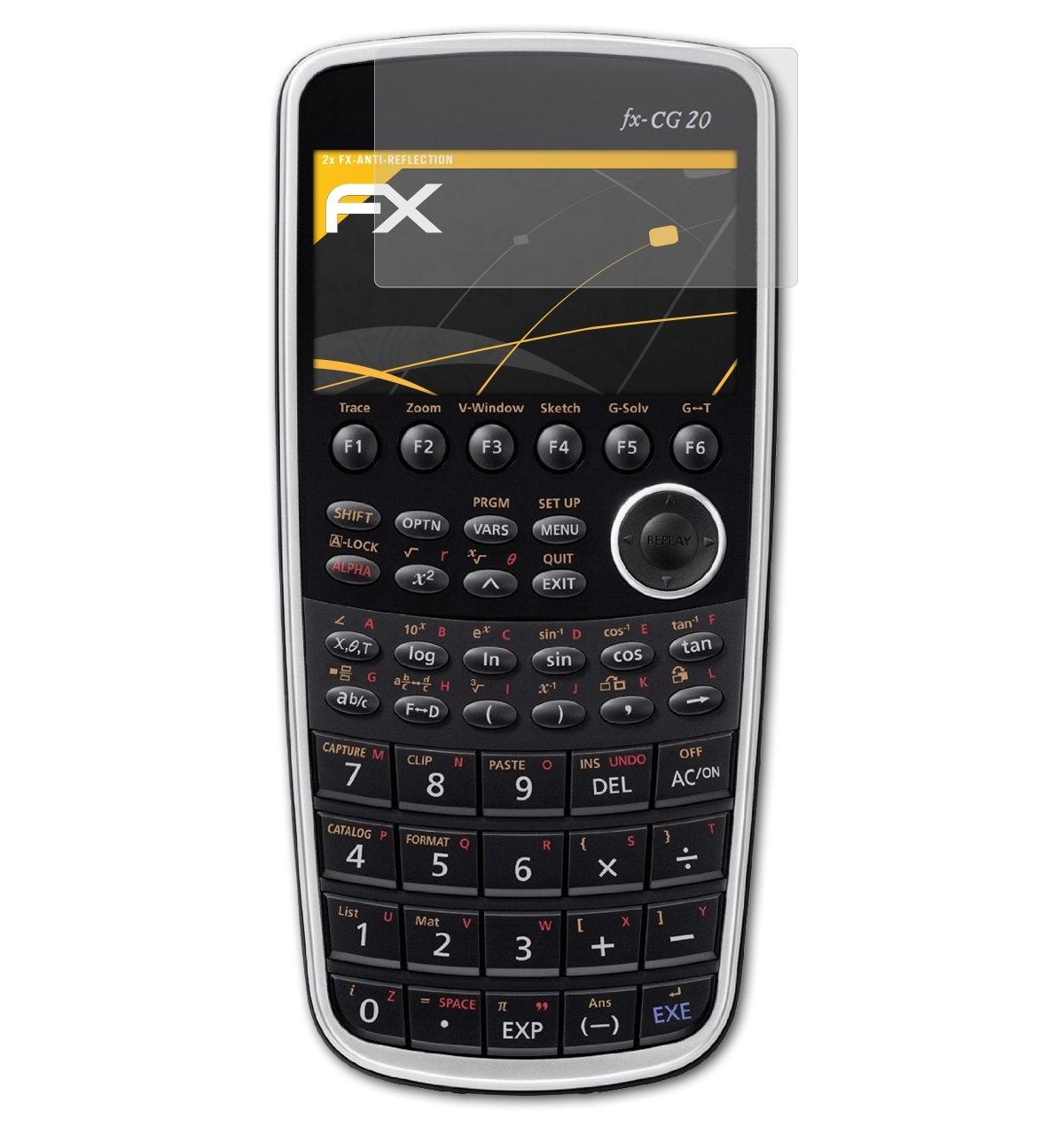 FX-CG20) FX-Antireflex Casio 2x Displayschutz(für ATFOLIX