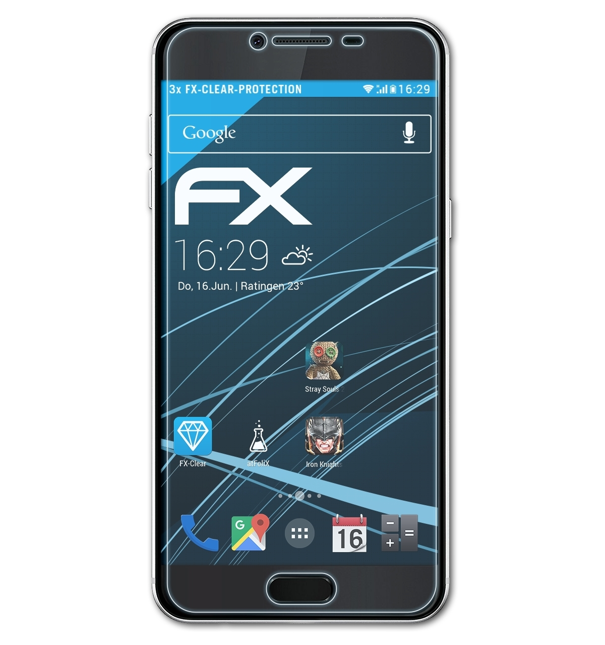 C5 FX-Clear Displayschutz(für Samsung (SM-C5000)) ATFOLIX 3x Galaxy