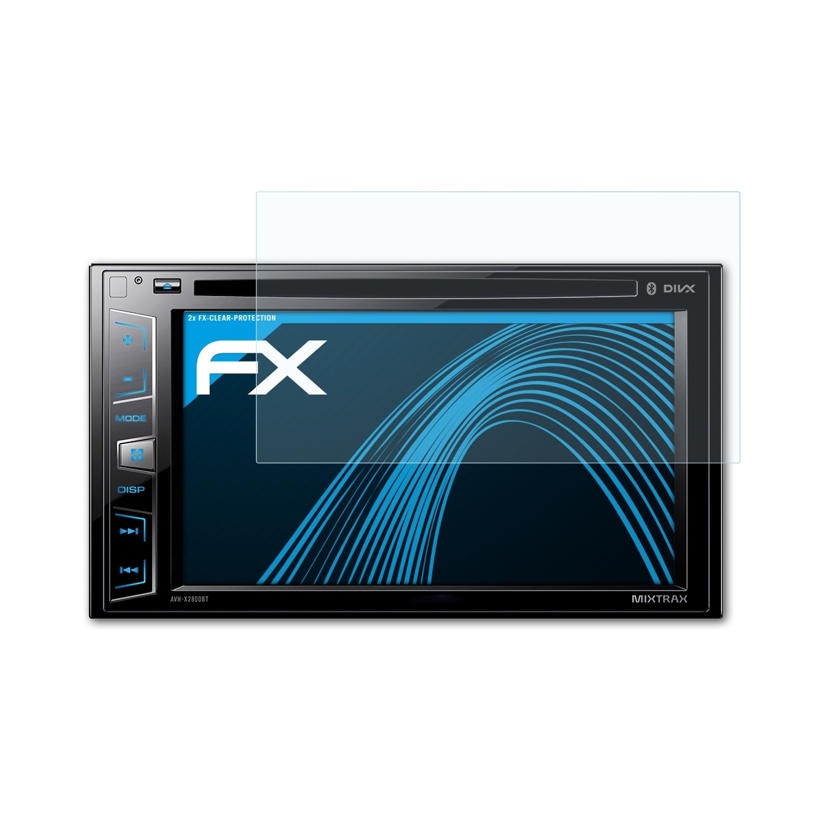ATFOLIX 2x FX-Clear Pioneer Displayschutz(für X2800BT) AVH-280BT 