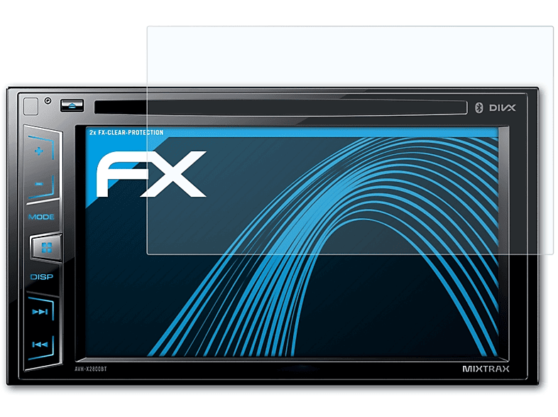 ATFOLIX 2x Pioneer / AVH-280BT X2800BT) Displayschutz(für FX-Clear