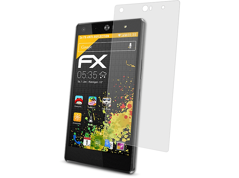 ATFOLIX 3x FX-Antireflex Acer X2) Liquid Displayschutz(für