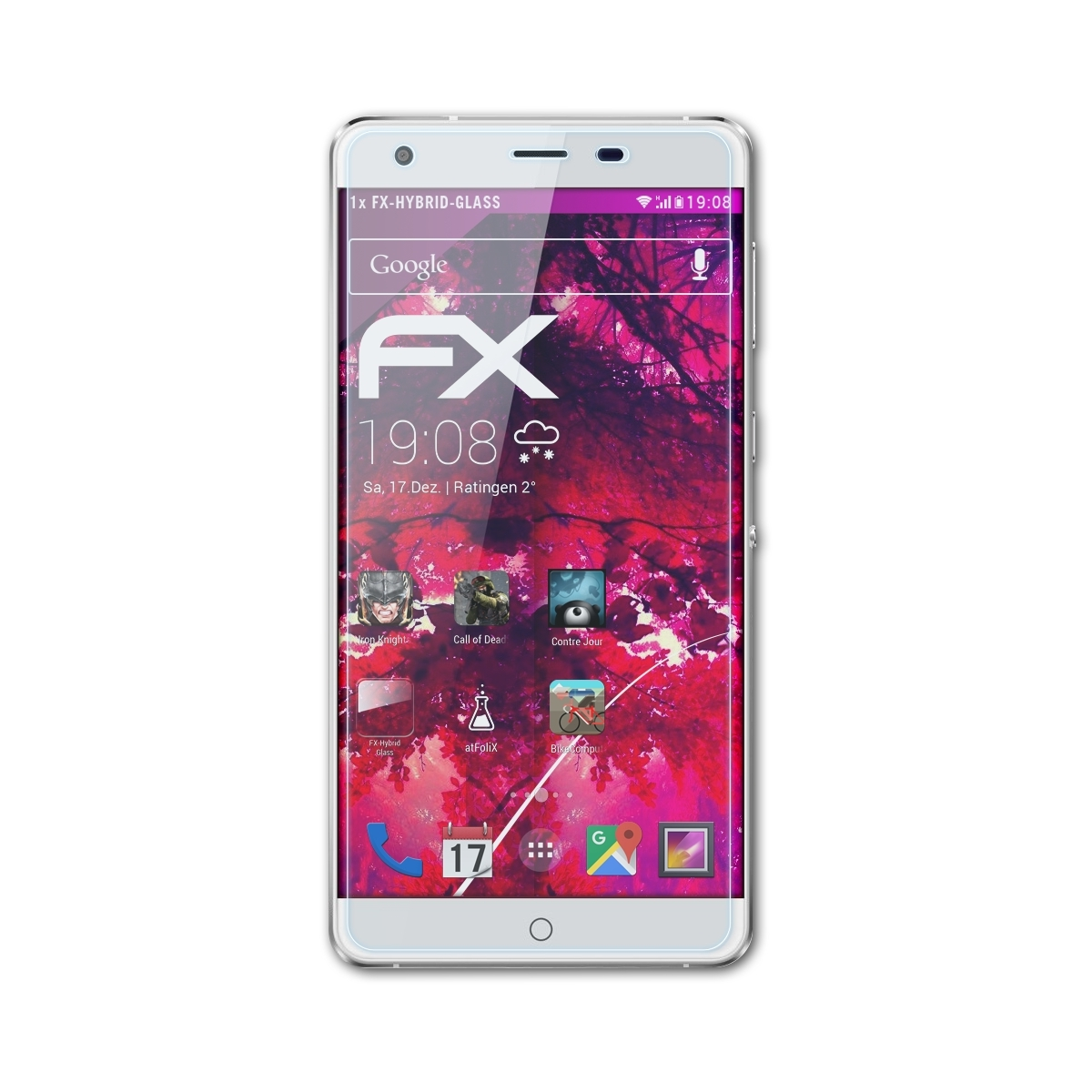 ATFOLIX FX-Hybrid-Glass Schutzglas(für Ulefone Power)