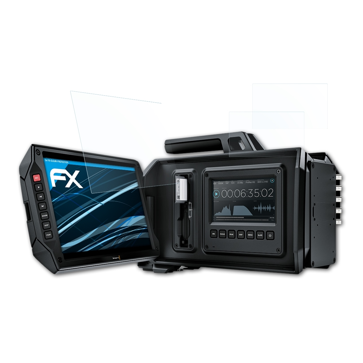 Displayschutz(für 3x Blackmagic Design ATFOLIX URSA) FX-Clear