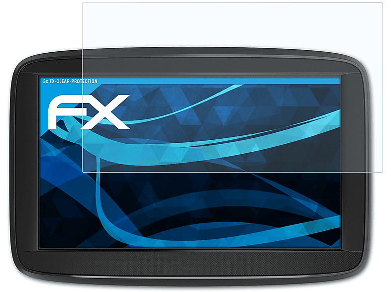 ATFOLIX 3x FX-Clear Start Displayschutz(für TomTom 52)
