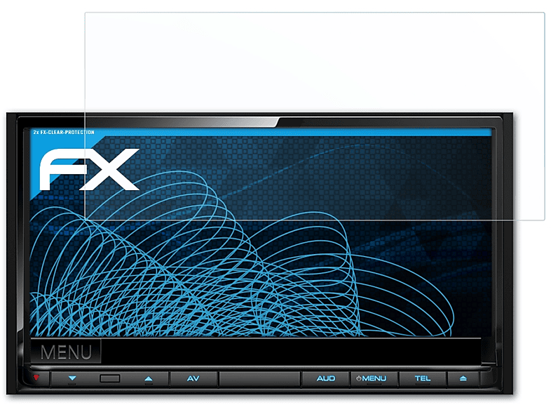 ATFOLIX 2x DDX7015BT) FX-Clear Kenwood Displayschutz(für