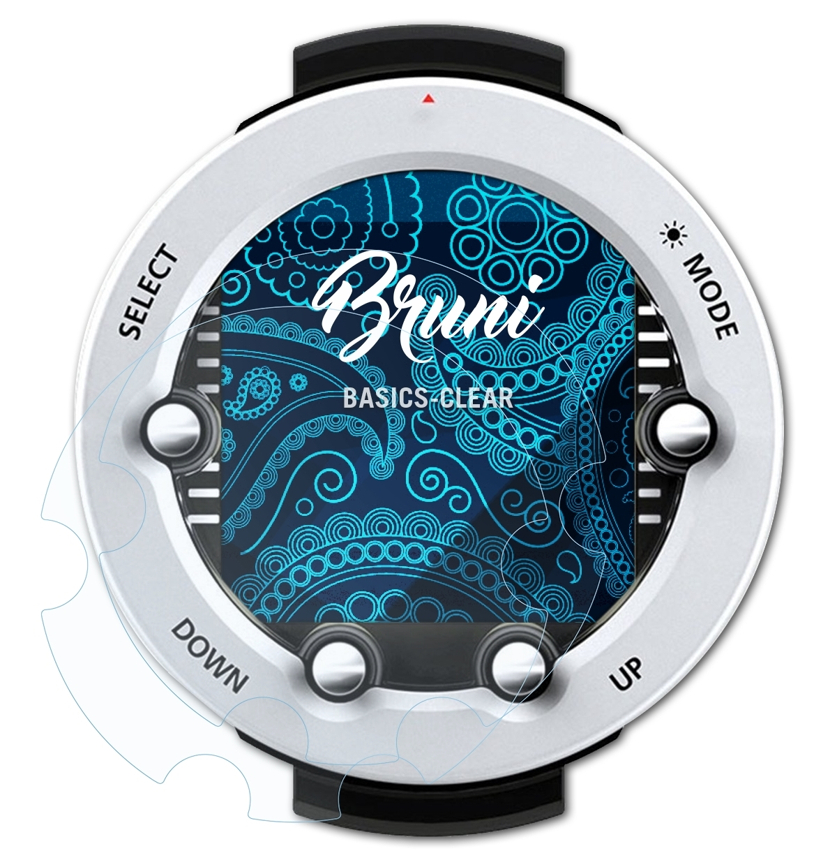 BRUNI Vyper 2x Suunto Novo) Basics-Clear Schutzfolie(für