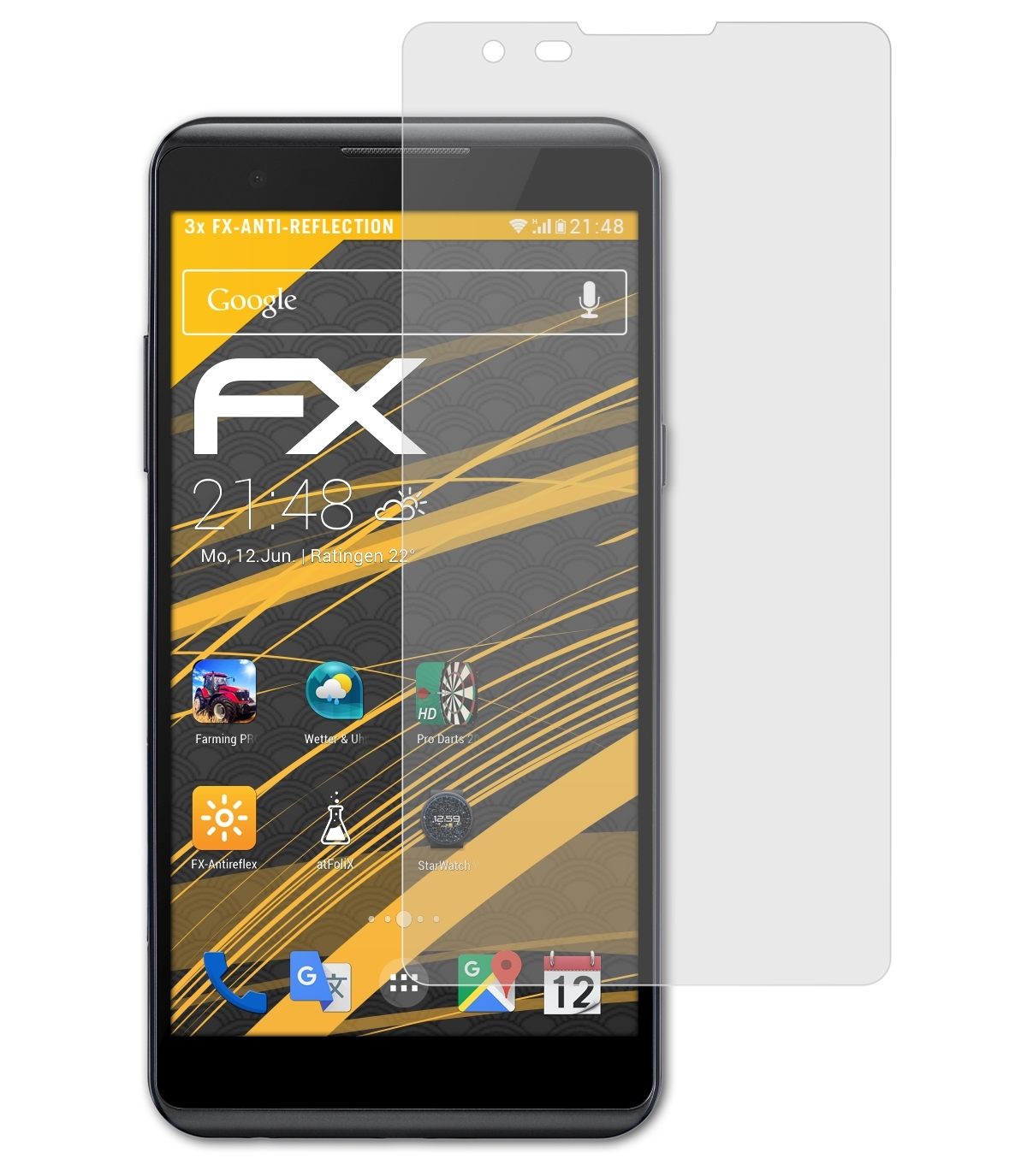 LG X ATFOLIX 3x power) FX-Antireflex Displayschutz(für
