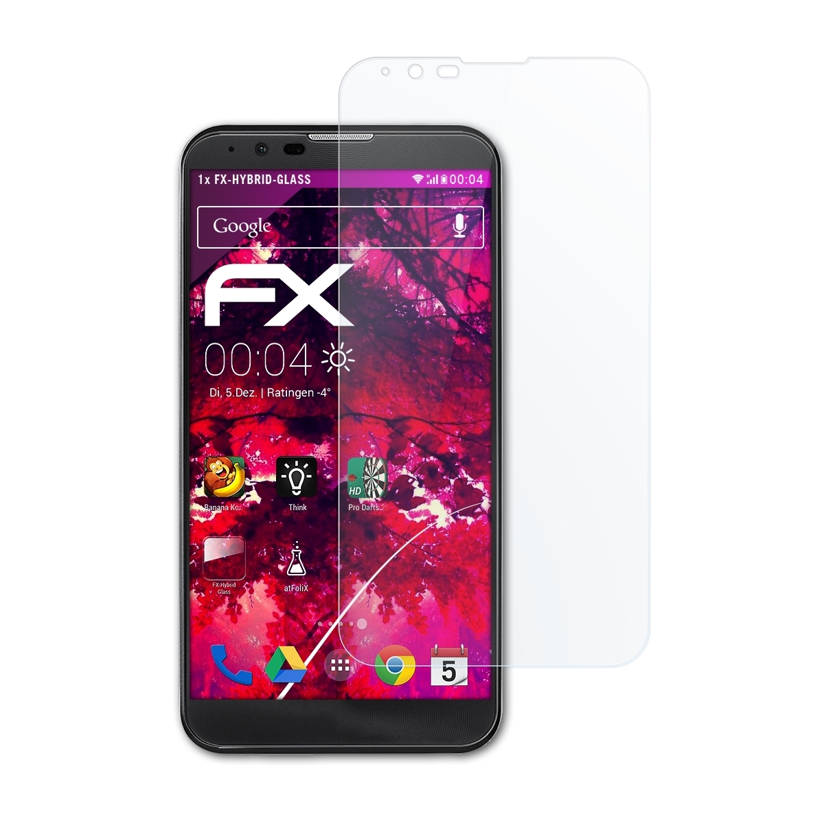 X FX-Hybrid-Glass ATFOLIX mach) LG Schutzglas(für