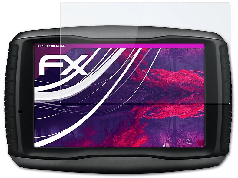 ATFOLIX FX-Hybrid-Glass Schutzglas(für Garmin Zumo 595LM)