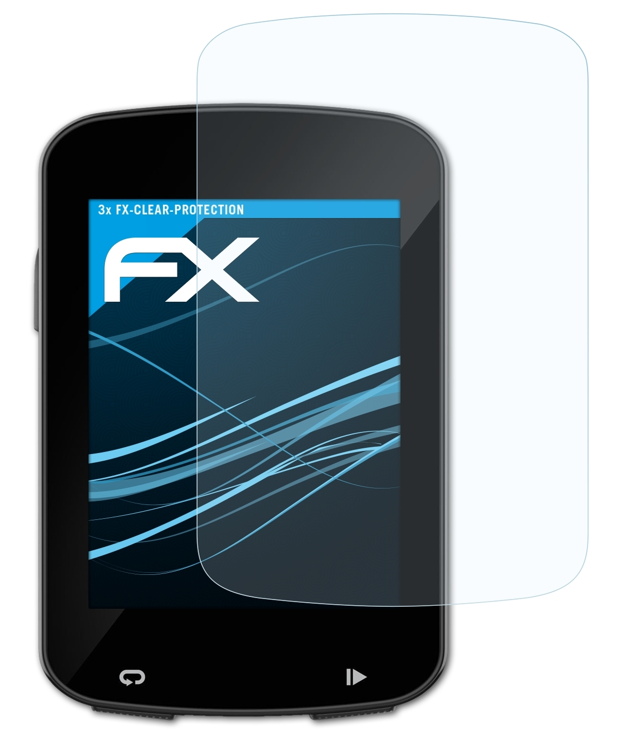 ATFOLIX 3x FX-Clear 820) Edge 820 Displayschutz(für Garmin Explore 