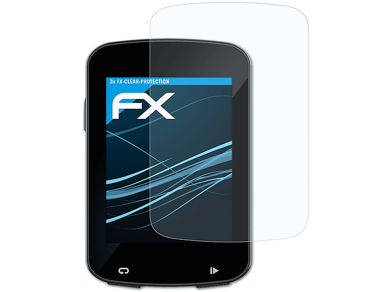 ATFOLIX 3x FX-Clear Displayschutz(für Garmin Edge 820 / Explore 820)