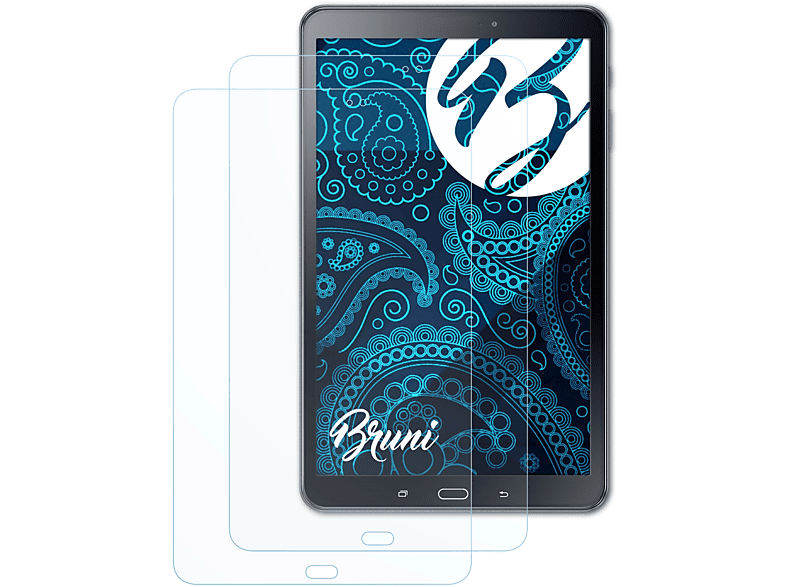 BRUNI 2x Basics-Clear Schutzfolie(für Samsung Galaxy Tab A 10.1 (2016))