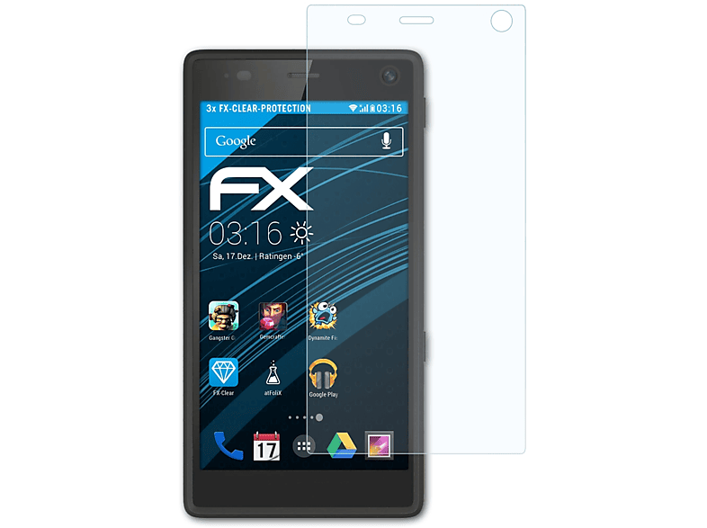 3x Fairphone ATFOLIX Displayschutz(für FX-Clear 2)