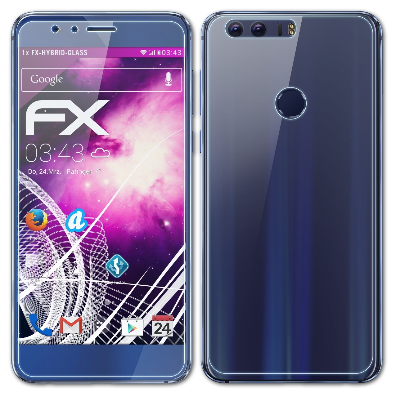 Honor FX-Hybrid-Glass Schutzglas(für 8) ATFOLIX Huawei