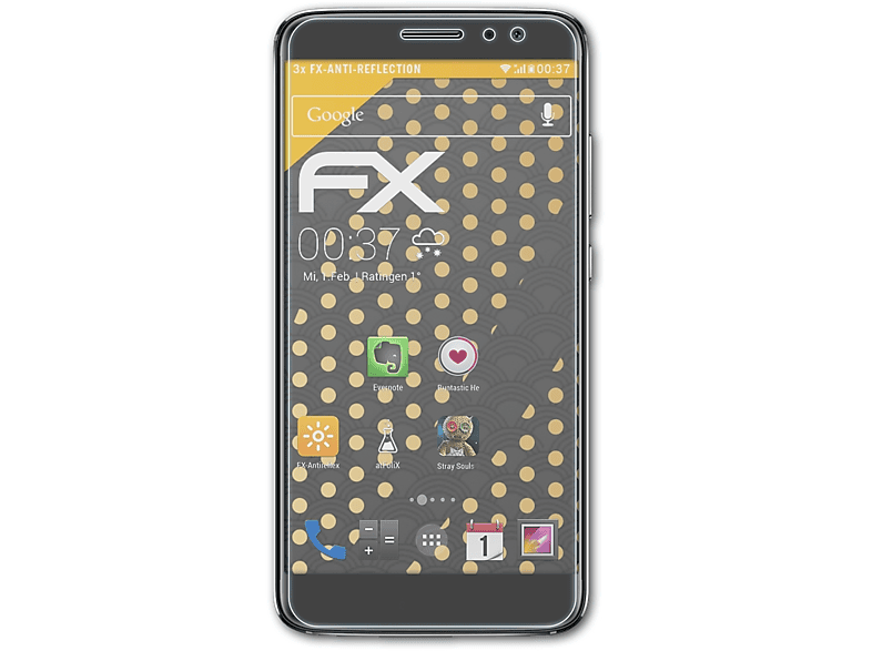 ATFOLIX 3x FX-Antireflex Displayschutz(für Huawei Nova Plus) | Displayschutzfolien & Gläser