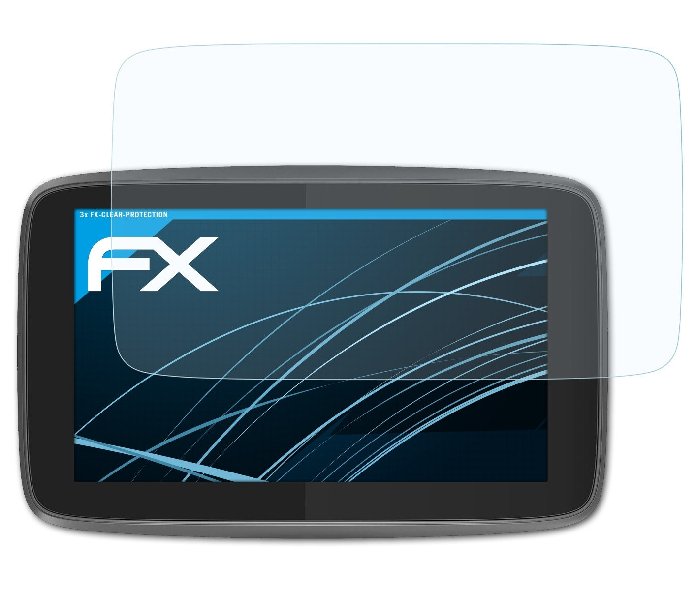 ATFOLIX 3x FX-Clear 5200 TomTom Displayschutz(für (2016)) / GO 520
