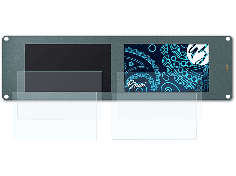 BRUNI 2x Basics-Clear Schutzfolie(für Blackmagic Design SmartScope Duo 4K)
