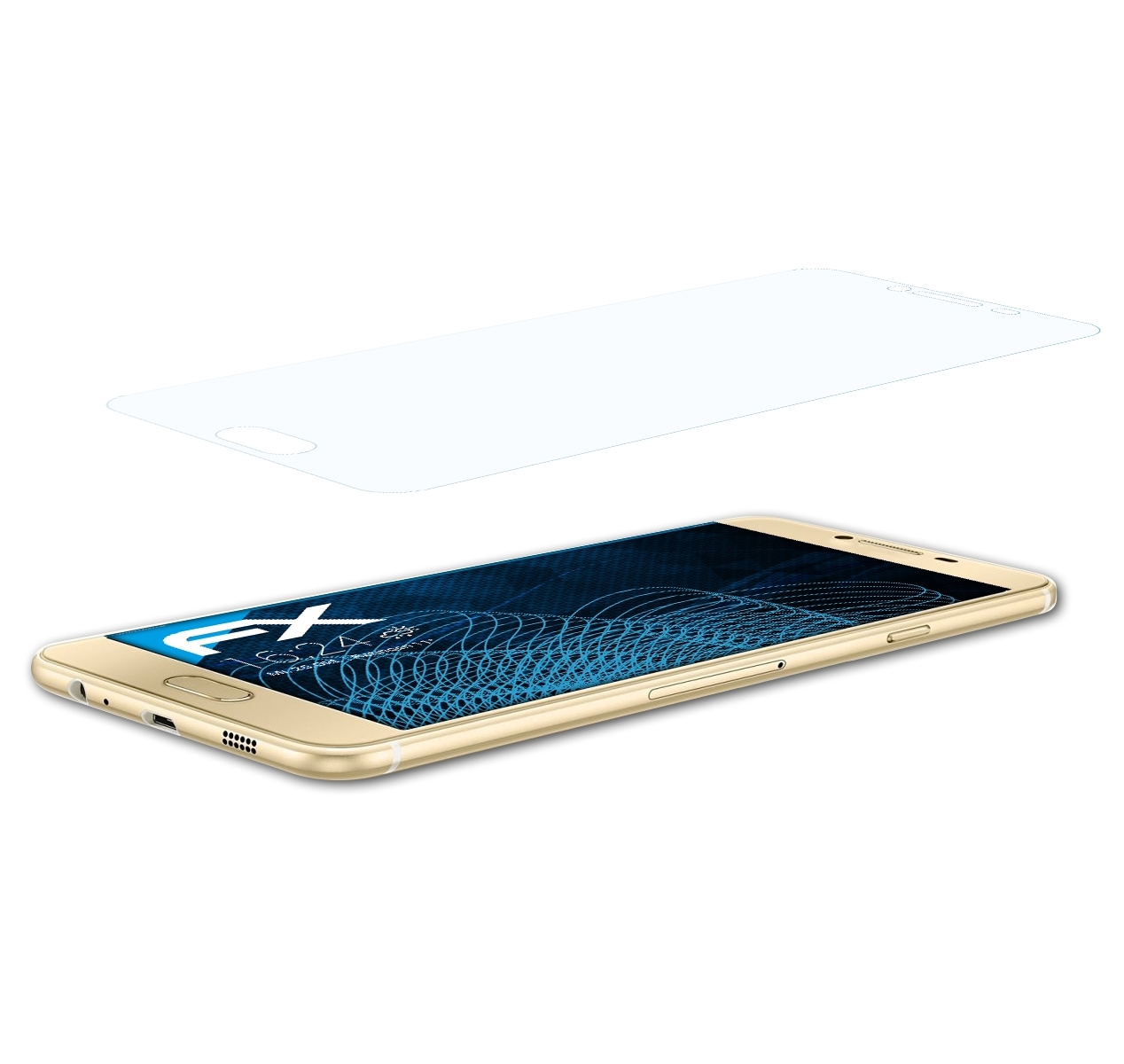 Galaxy C7) FX-Clear 3x Samsung ATFOLIX Displayschutz(für