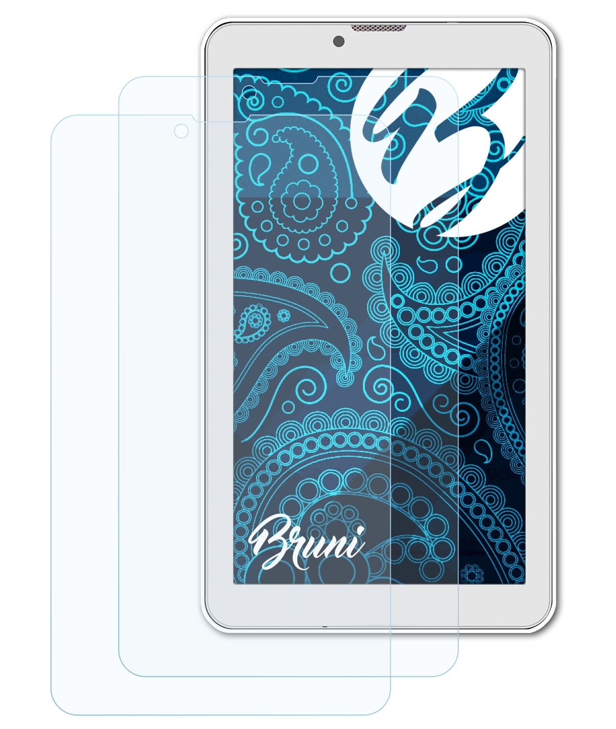 BRUNI 2x Basics-Clear Schutzfolie(für Xenon 70 Archos Color)
