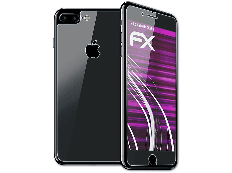ATFOLIX FX-Hybrid-Glass Schutzglas(für Apple iPhone 7 Plus)