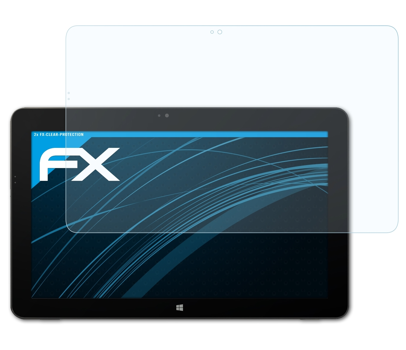 ATFOLIX 2x FX-Clear Displayschutz(für Fujitsu Stylistic R726)