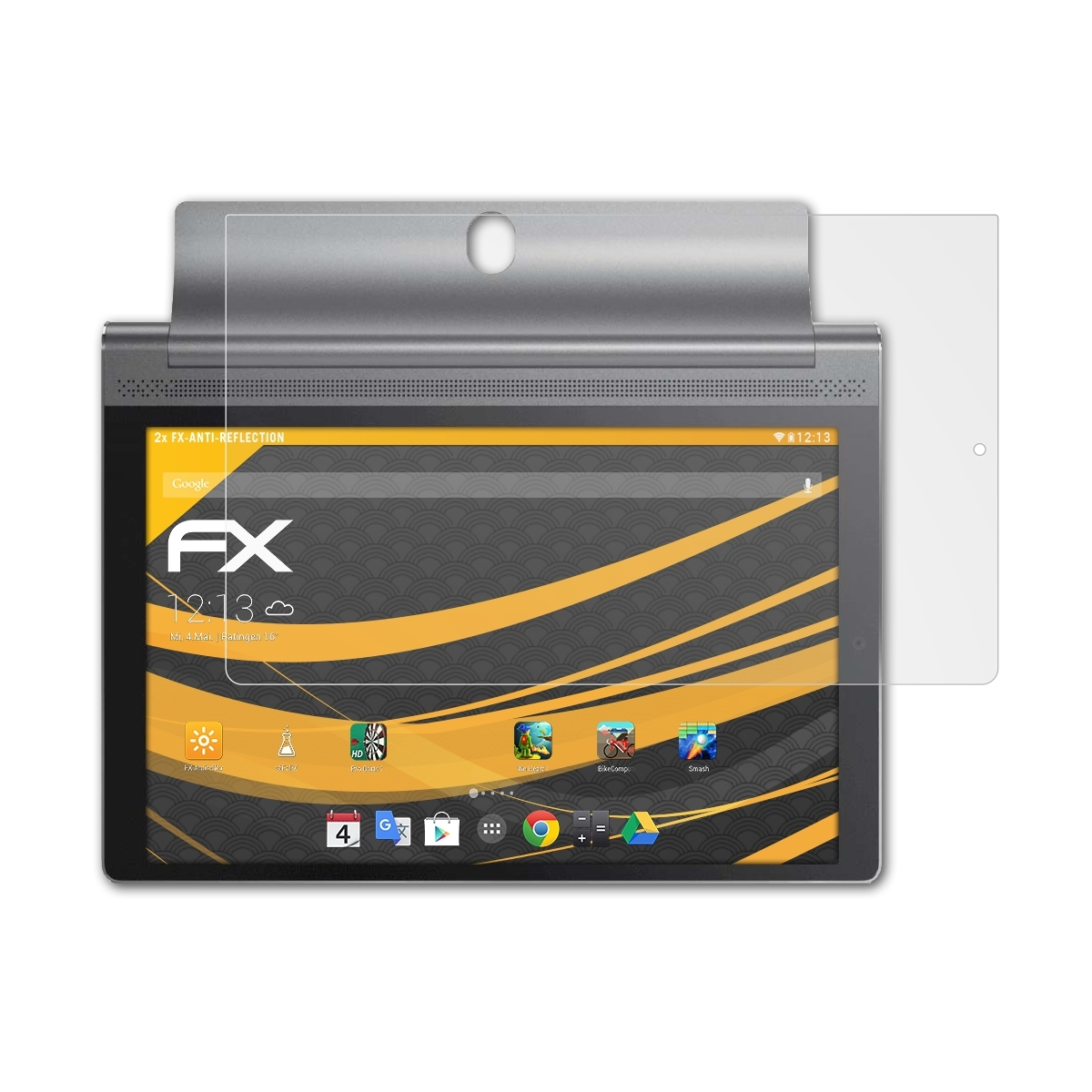 3 Tab Plus) 2x ATFOLIX Lenovo Displayschutz(für FX-Antireflex Yoga