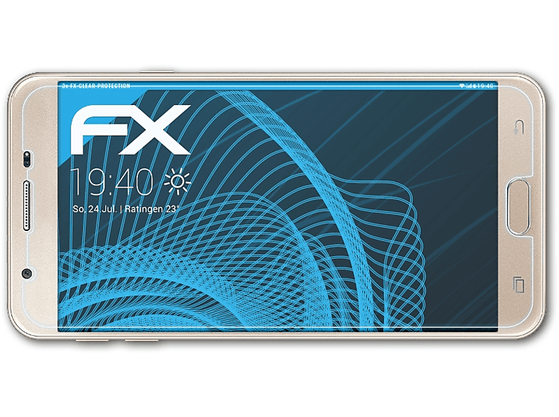 ATFOLIX 3x Displayschutz(für Galaxy J5 Prime) Samsung FX-Clear