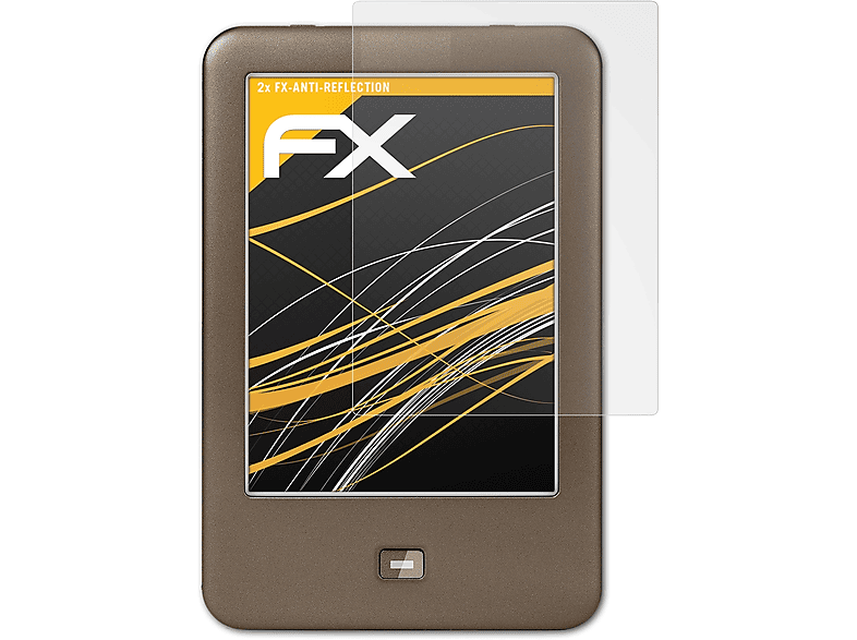 ATFOLIX Page) FX-Antireflex Tolino Displayschutz(für 2x